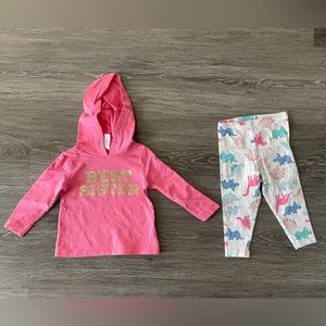 Carters dinosaur sister outfit